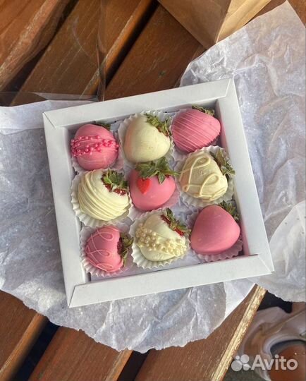 Клубника в шоколаде в коробочке 9