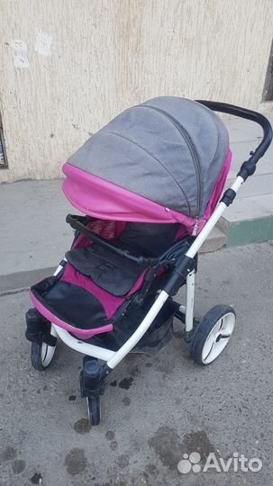 Коляска 2 в 1 эко кожа