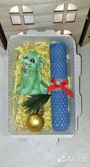 Новогодние подарки. Мыло ручной работы, свечи