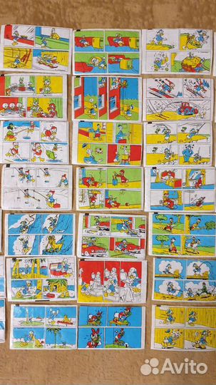 Вкладыши от жвачек редкие