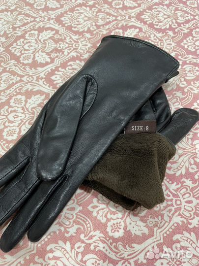 Перчатки кожаные женские