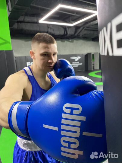 Боксерские перчатки Clinch Olimp Blue