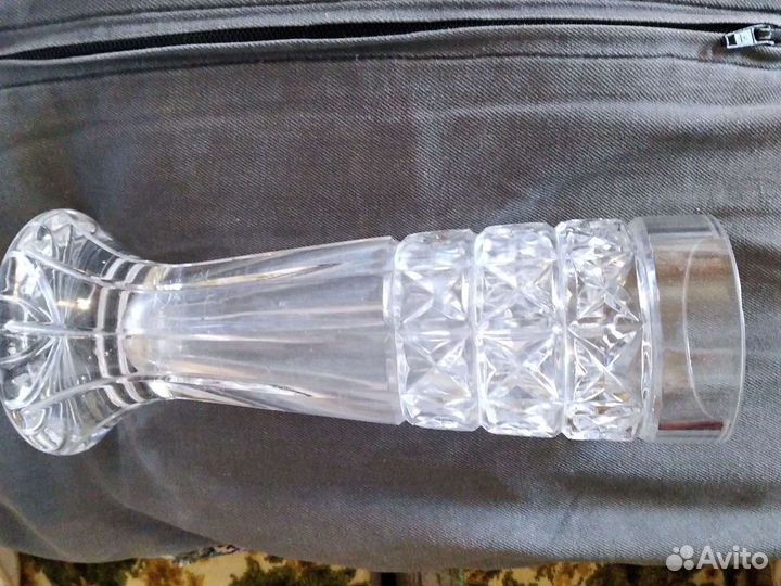 Хрустальная тяжелая ваза Чехия Менажница