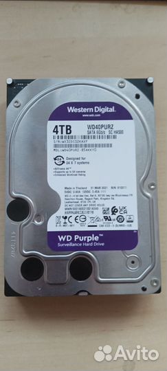 HDD WD40purz 4 tb