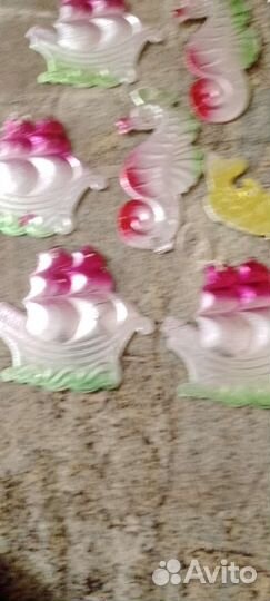 Игрушки новогодние картон СССР