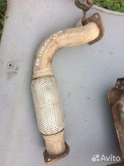 Приемная труба глушителя киа соренто 2.5 tdi