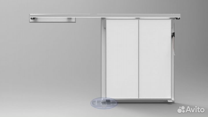 Откатные и распашные холодильные двери от завода