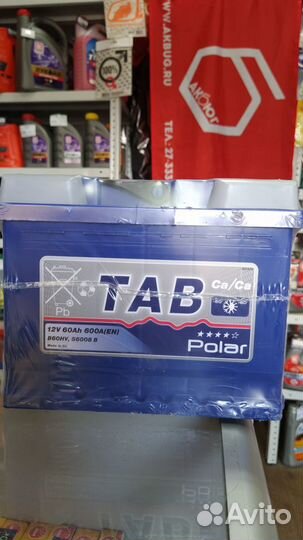 Аккумулятор TAB 60а/ч, беспл.доставка, гарантия