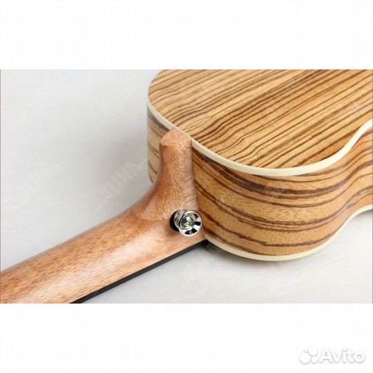 Укулеле концерт Alina UK-Zebra24 EQ, чехол в компл