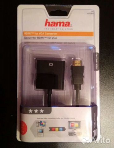Адаптер Hama H-54569 hdmi (m) /VGA (f) 0.1м