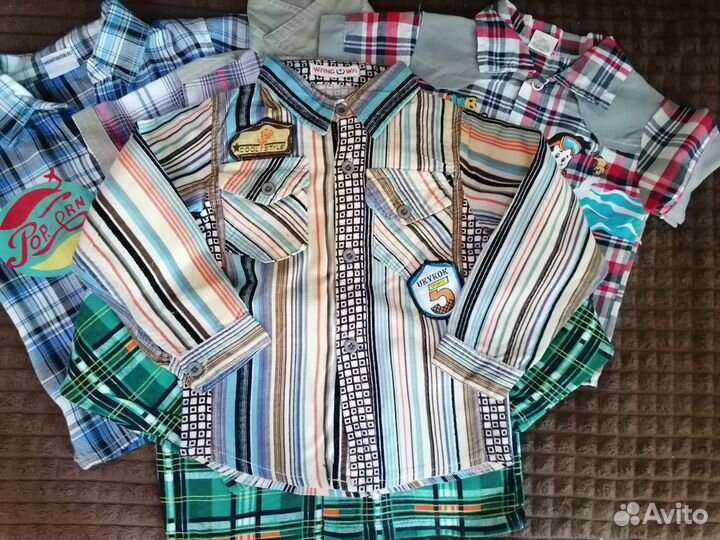 Рубашки для мальчиков пакетом