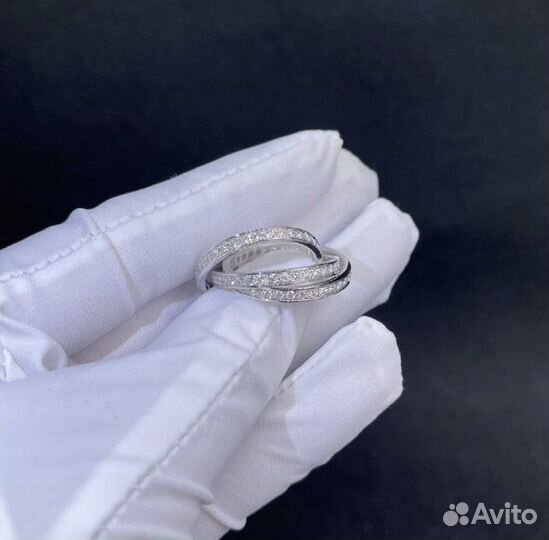 Золотое кольцо Cartier 8.8 гр 1.5 ct