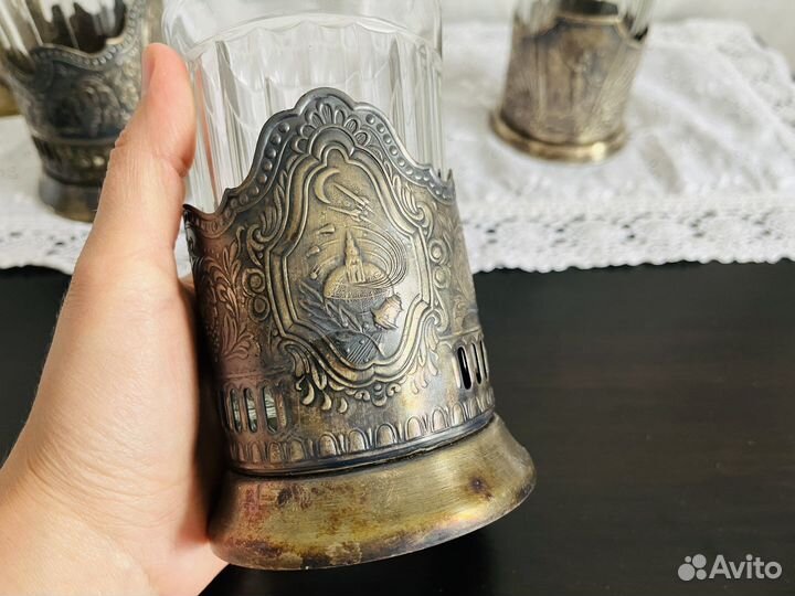 Подстаканники СССР мельхиор