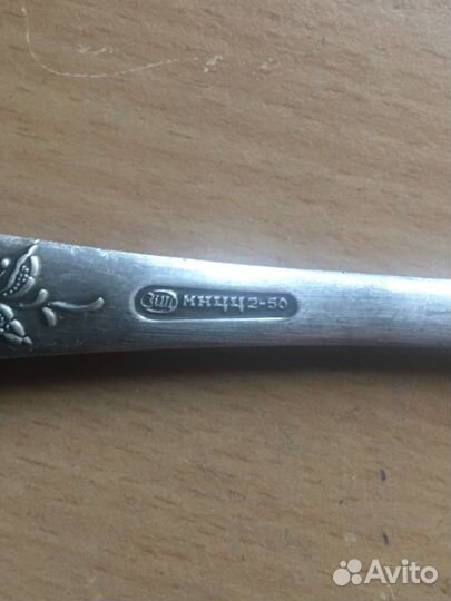 Столовый набор ложки и вилки СССР из мельхиора