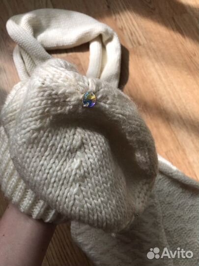 Набор комплект шапка шарф Katta swarovski