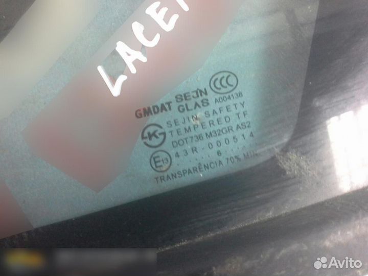 Стекло кузовное глухое правое Chevrolet Lacetti 20