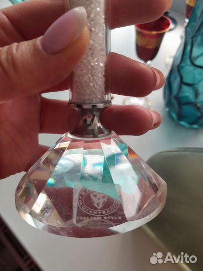 Подсвечник хрусталь Италия