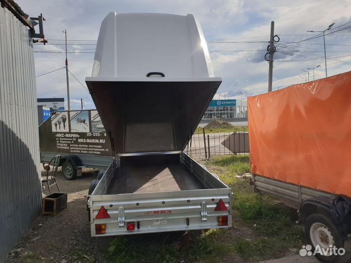 Прицеп под Снегоход 3.5х1.5 мзса с крышкой