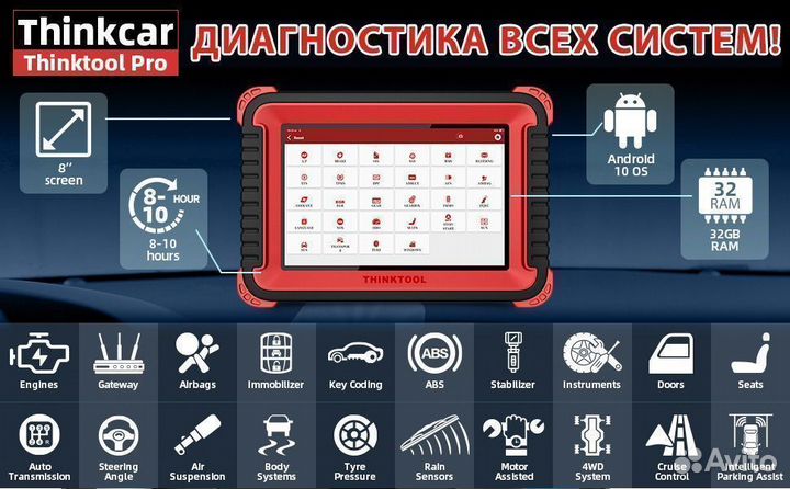 Автосканер мультимарочный Thinktool PRO все авто