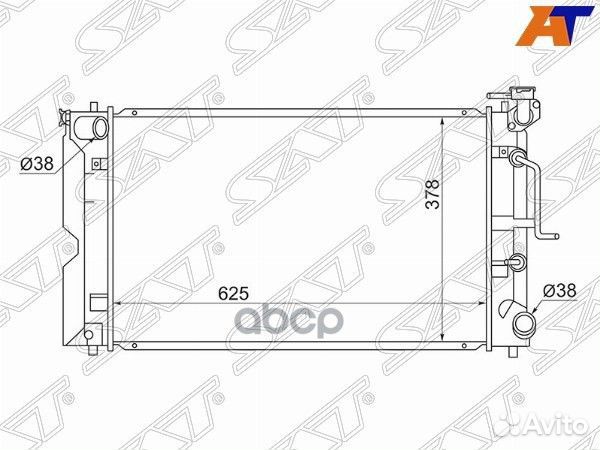 Радиатор Toyota Corolla (E120) 00-07 / Fielder
