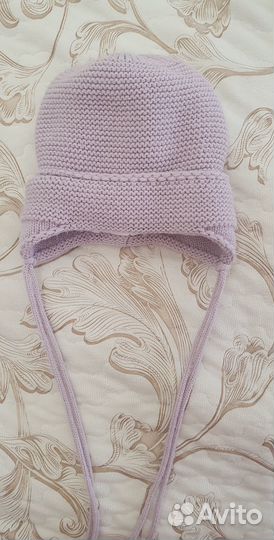 Шапка весенняя для новорожденного