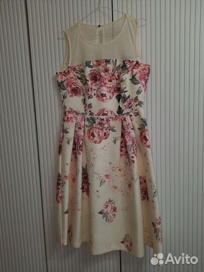 Incity платье цветочное плотное 46-48