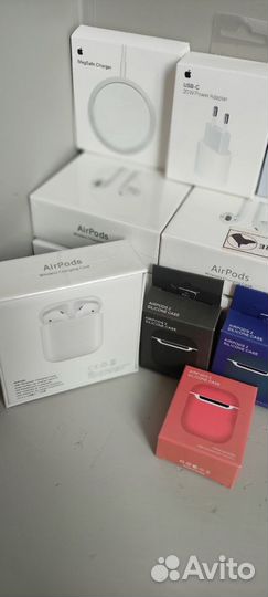 Airpods 2 новые + чехол