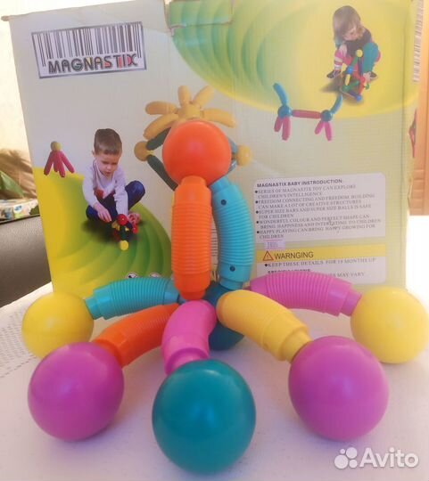 Магнитный конструктор Magnastix крупные детали
