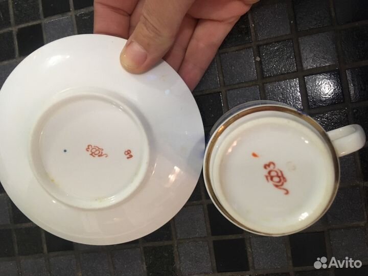 Чашка с блюдцем лфз