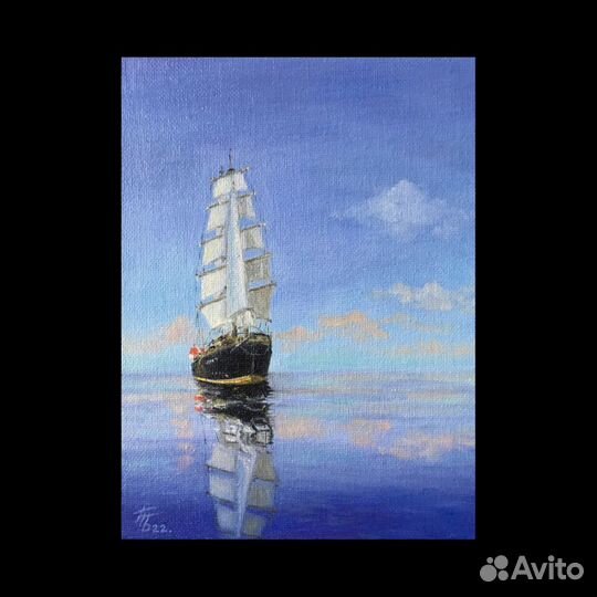 Картина маслом морской пейзаж