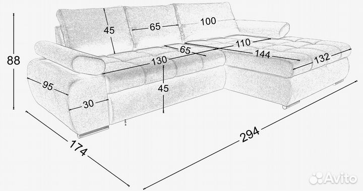 Диван угловой 