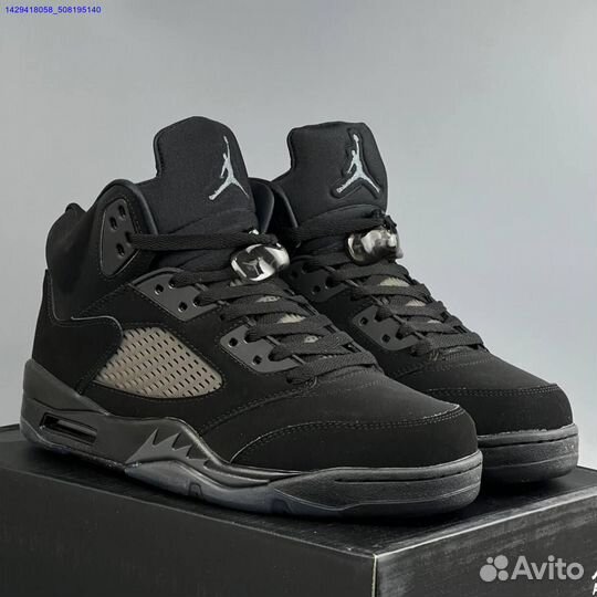 Кроссовки Nike Jordan 5 Black Cat (Арт.39641)