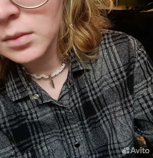 Чокер из бисера и стекла