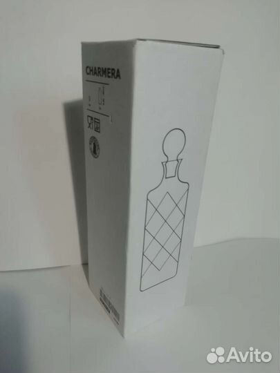 Графин с пробкой charmera IKEA прозрачное стекло