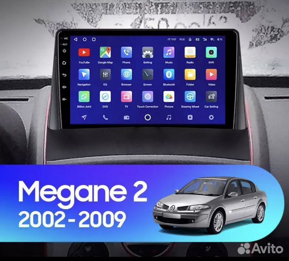 Штатная магнитола Renault Megane 2 2002-2009 1-16