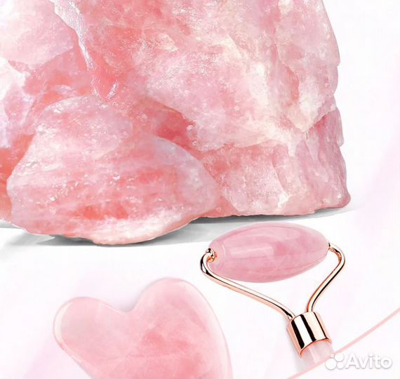 Роликовый массажер лица Gua Sha Гуа Ша Фэйсбилдинг