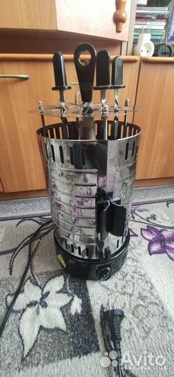 Электрошашлычница горизонтальная