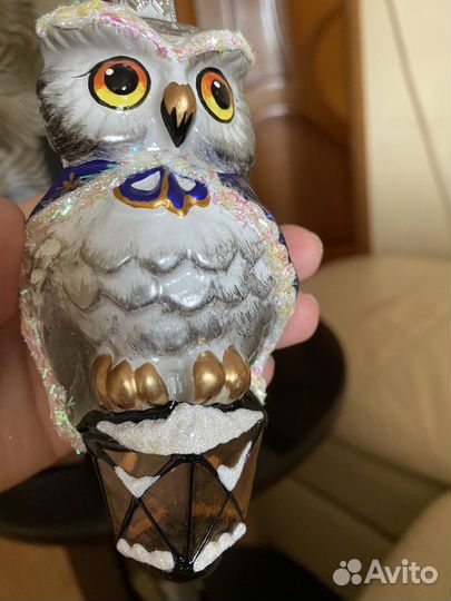 Елочные игрушки сова