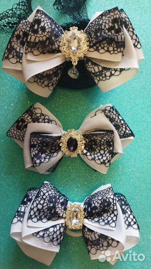 Школьные бантики ручной работы