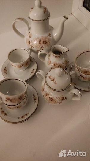 Кофейный сервиз фарфор ГДР Кольдиц