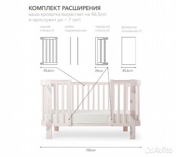 Комплект расширения Happy Baby Mommy Love pink