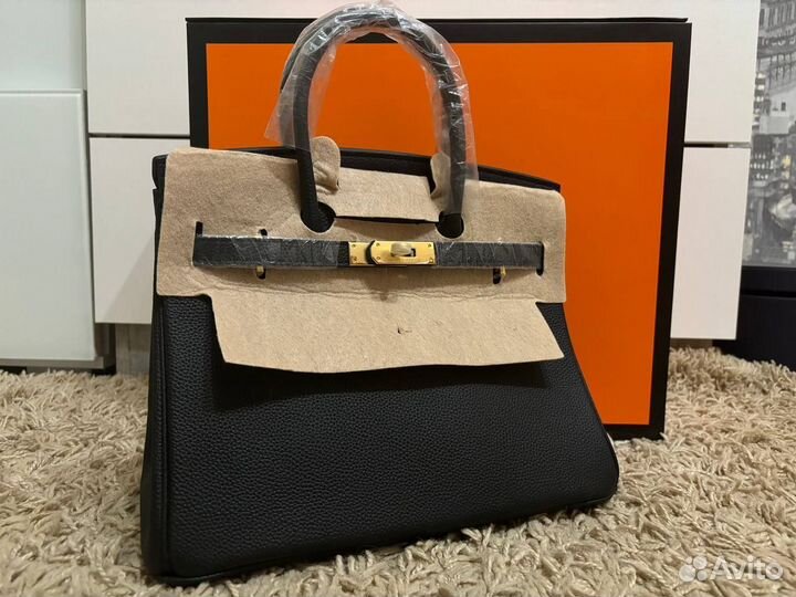 Сумка hermes birkin 30-35 натуральная кожа