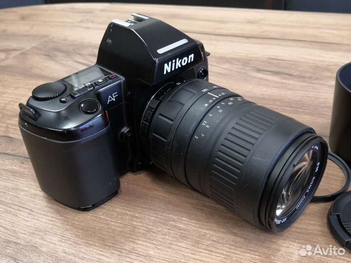 Nikon F-801 AF + Sigma 100-300 mm D 4, 5-6,7 UC