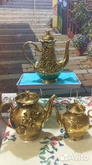 Красивая посуда золото времён СССР