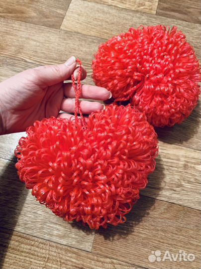 Мочалки сердечки сердечко сердце