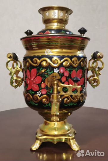 Самовар СССР расписной под Гжель