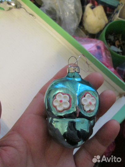 Игрушки ёлочная сова(3 штуки)