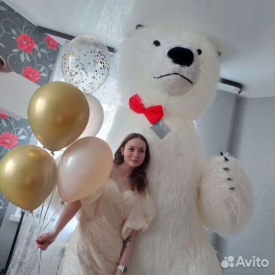 Белый мишка поздравление