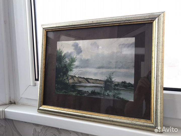 Картина «Пасмурный день на Дону» Акварель