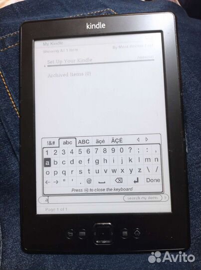 Электронная книга kindle 5 с кнопками на детали